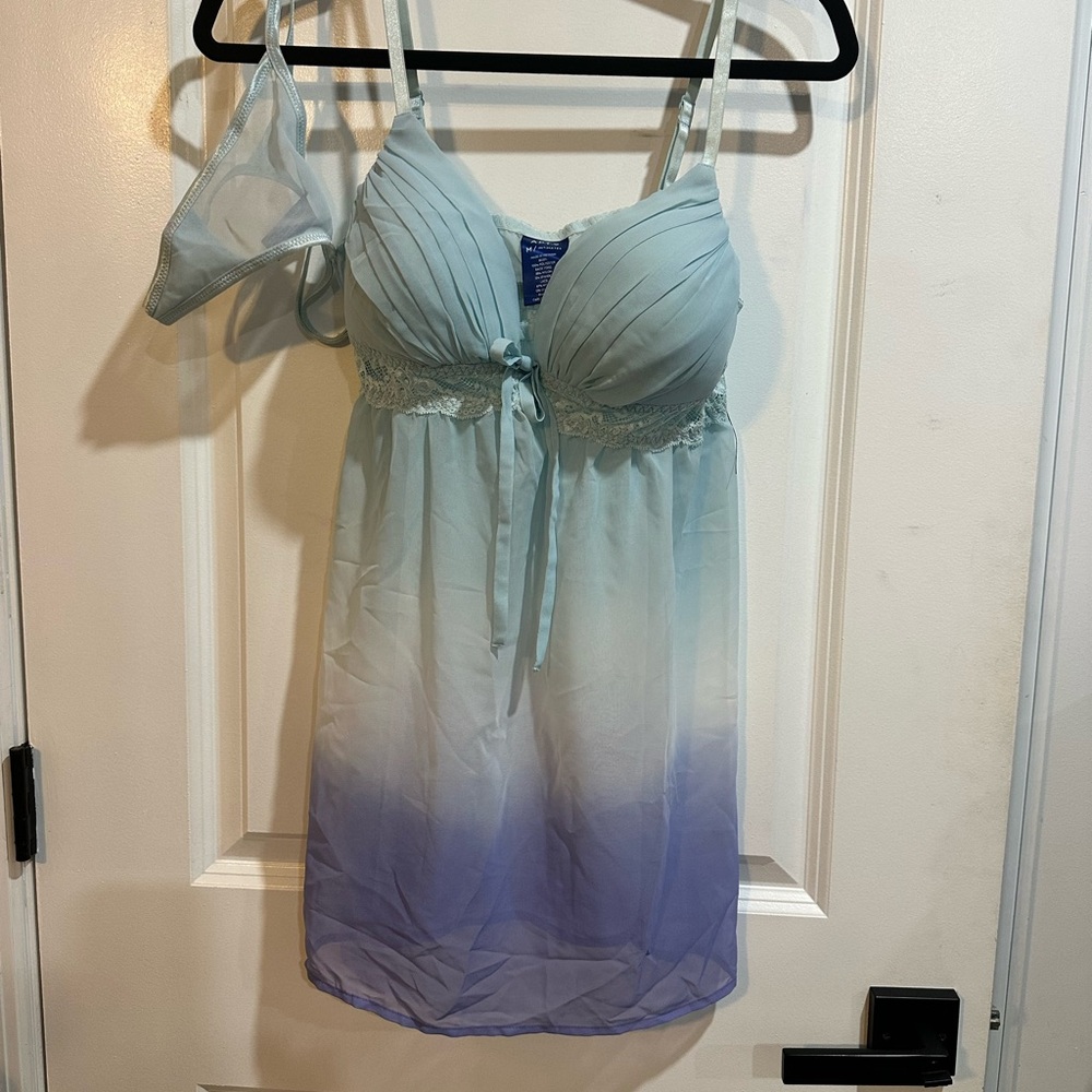Apt. 9 Light Blue and Lavender Chemise